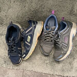 Two pair sketcher sneakers